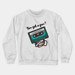 Old Cassette Tape Crewneck Sweatshirt